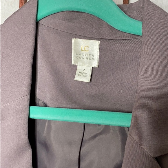 LC lauren conrad gray button blazer - Picture 3 of 8